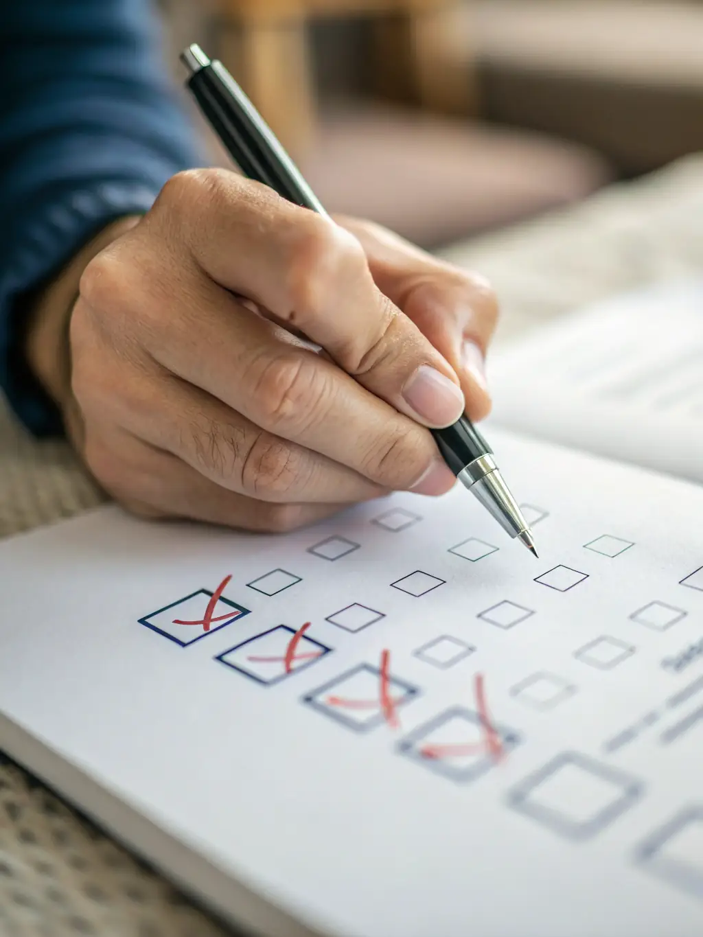 A graphic showing a checklist with green checkmarks, symbolizing compliance and adherence to regulatory standards within the ConsentHubNZ app.
